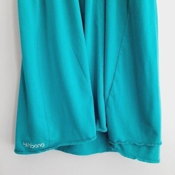 BILLABONG Tank Top Tunic Ruffle Neckline Blue Sz M Flawed - Picture 7 of 9